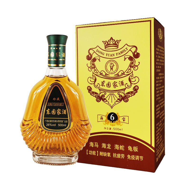 东园家酒 6年海宝保健养生劲药酒男人加油站北海特产 海宝500·ml*1瓶