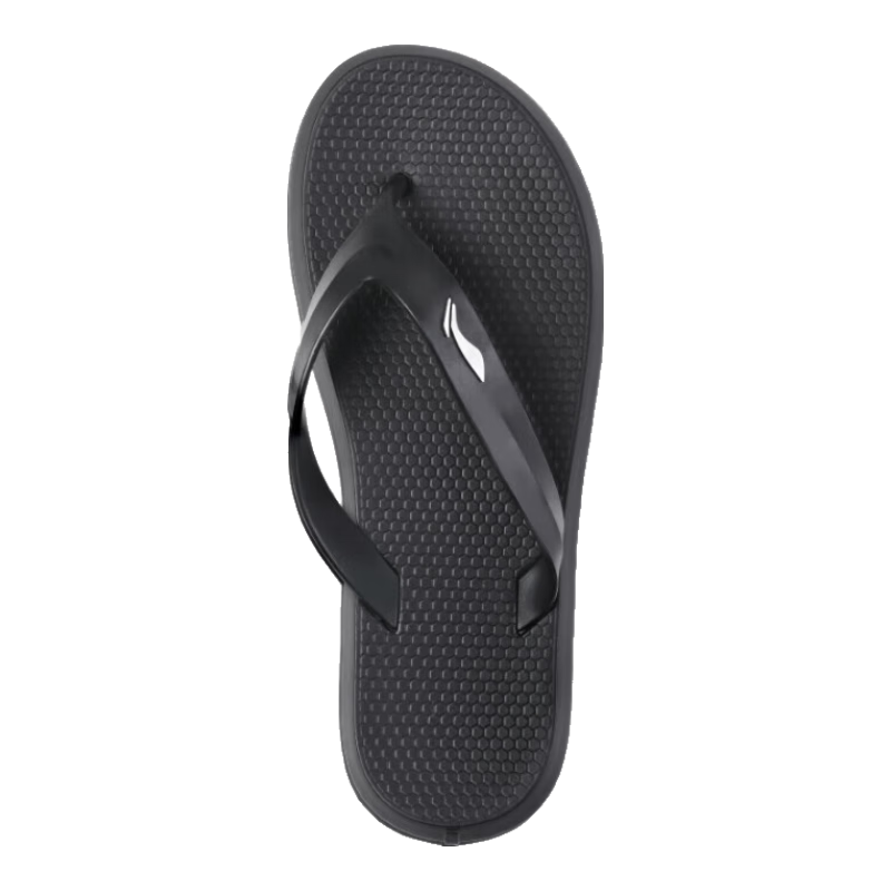 李寧（LI-NING）人字拖鞋男游泳防滑夏季外穿潮軟底夾腳洗澡防臭防水款9563黑42碼