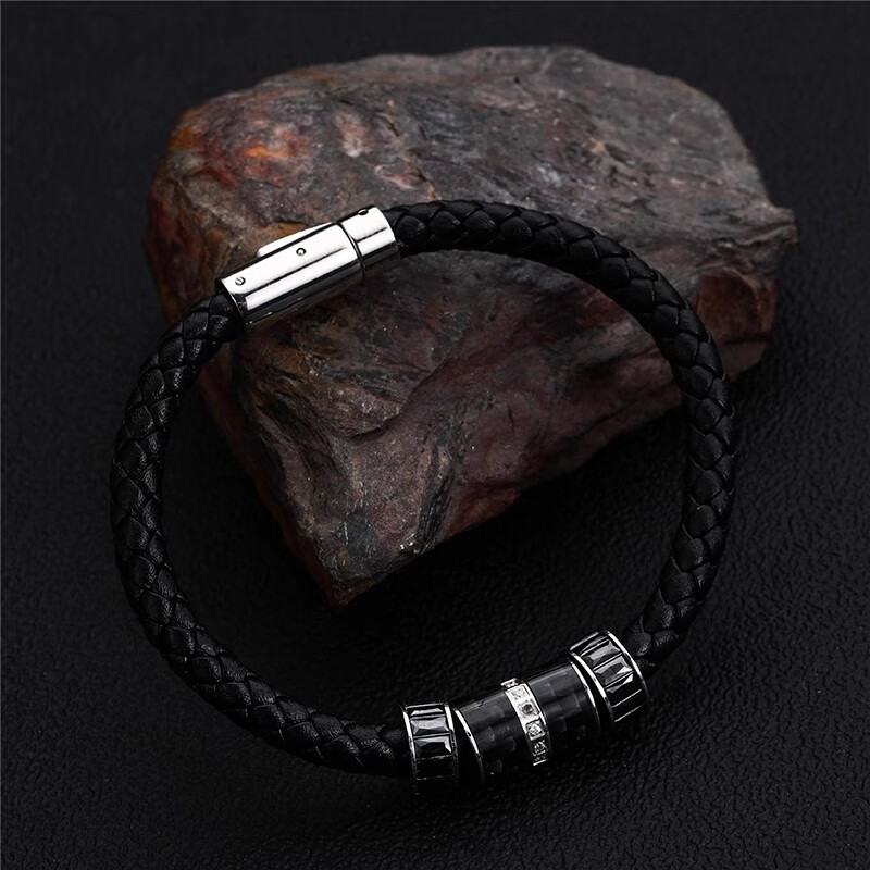 MOLC編織手鏈男時(shí)尚個(gè)性手串小眾設計手飾手繩送男友情人節生日禮物 S1609編織手鏈