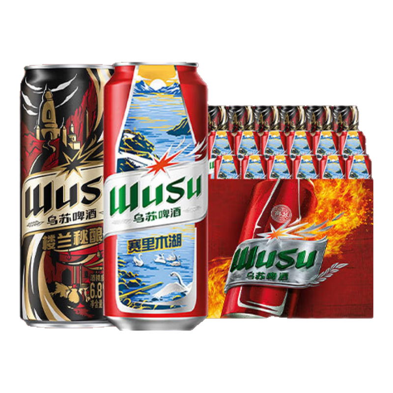 WUSU ����ơ�� ������+¥����� ��װ 500ml 18�� 64Ԫ