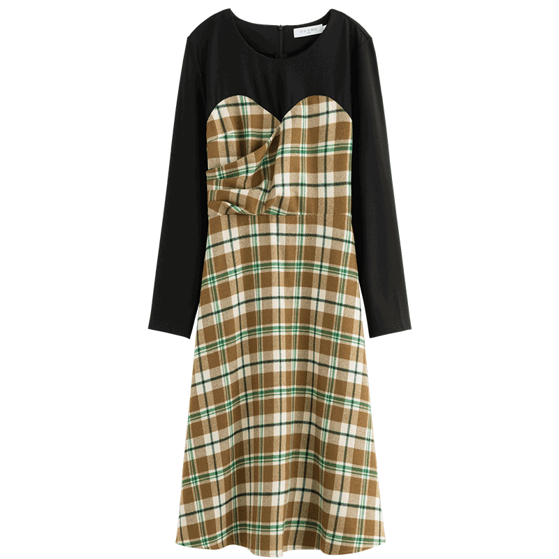 ��������Ůװ��Сɭ�ָ���ϵ�С�ƴ������ȹŮ�ﶬ�¿���mm����˿��ȹ ��ƴ���Ƴ��� XL 79.5Ԫ