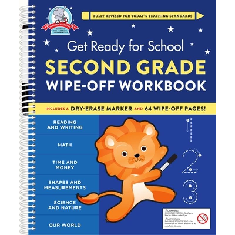 get ready for school second grade wipe off workbook 上学做好准备