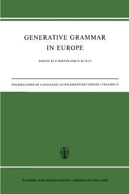 预订 generative grammar in europe
