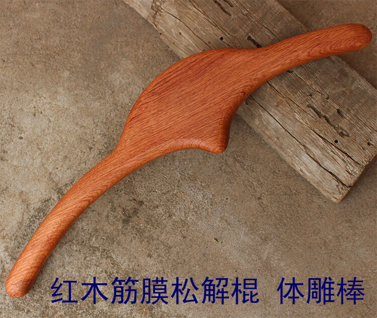 新款高档红木体雕棒面雕棒多功能刮痧擀筋棍点穴按摩日式小颜整骨 45