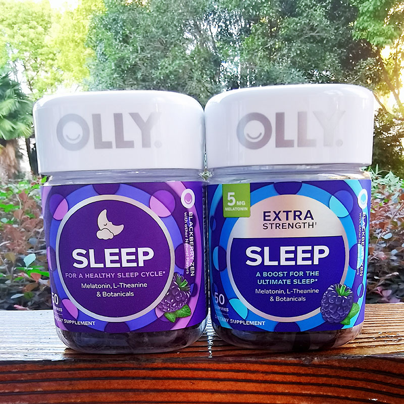美国 olly sleep extra睡眠软糖 深度助睡眠 调整作息 黑莓味