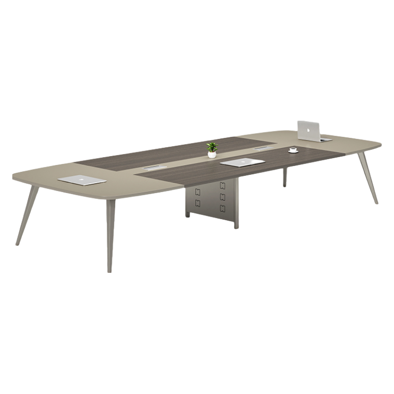 （YOUE.OF）会议桌办公桌长桌现代简约会议室办公桌椅组合培训桌 带线槽长条桌 清新枫木色 1800mm*800mm*750H 整板会议桌