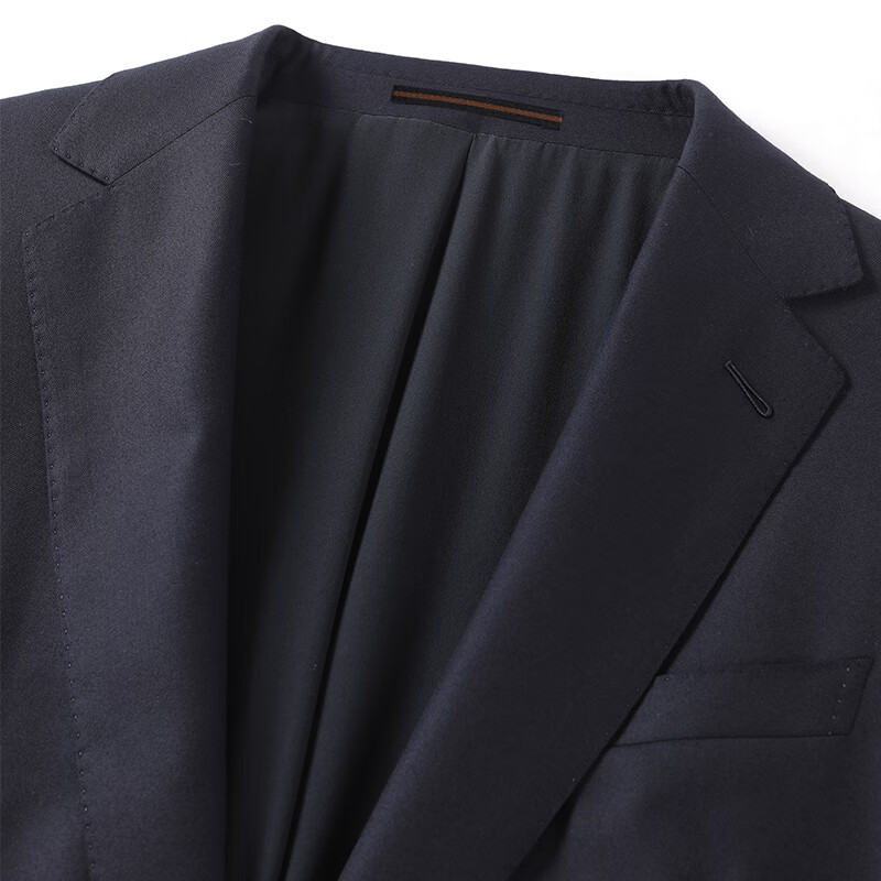 MAYOR男装 秋Loro piana 200支全羊毛经典全毛衬西服上衣 深藏青 170B （170/96A）