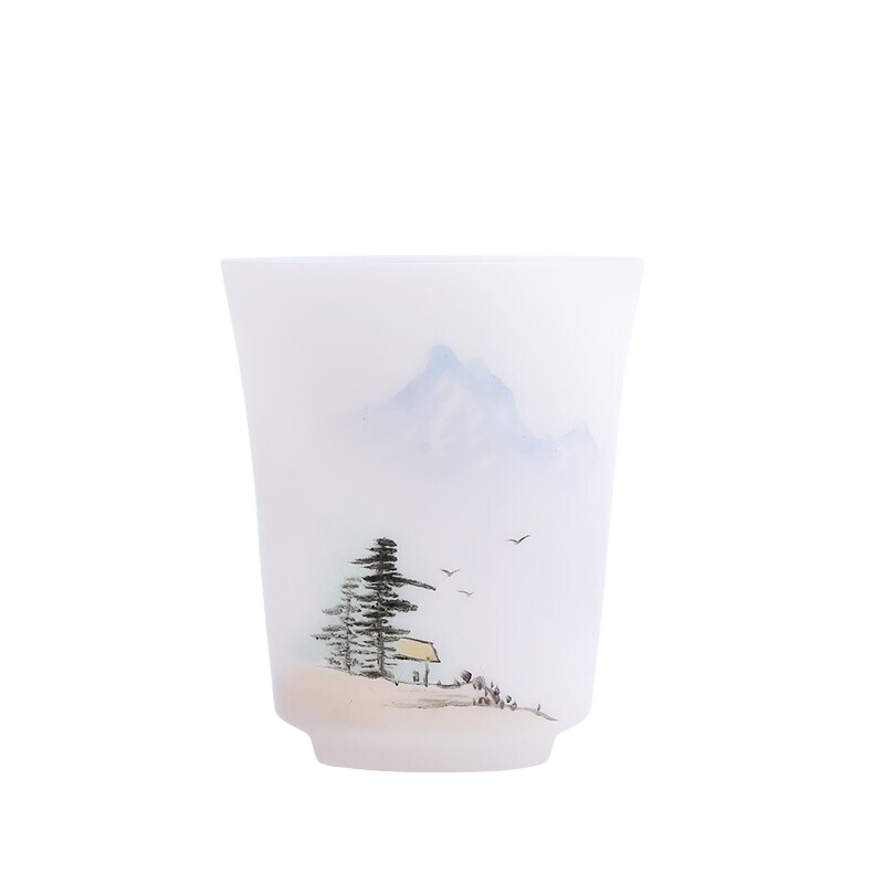 八馬茶業(yè) 茶具 冰凝玉瓷茶杯 品茗杯 白瓷杯 陶瓷功夫茶杯 禮盒裝 馬踏祥運杯 60ml