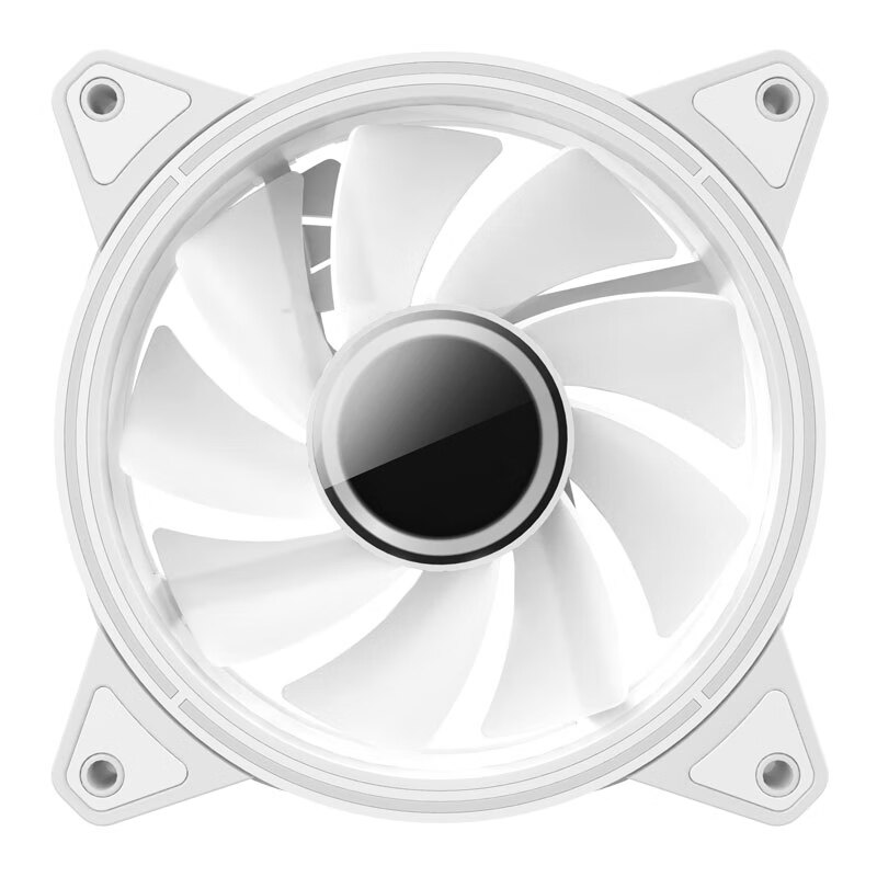 半岛铁盒padog11白色单只反向argb机箱风扇单只风扇argb智能温控风扇