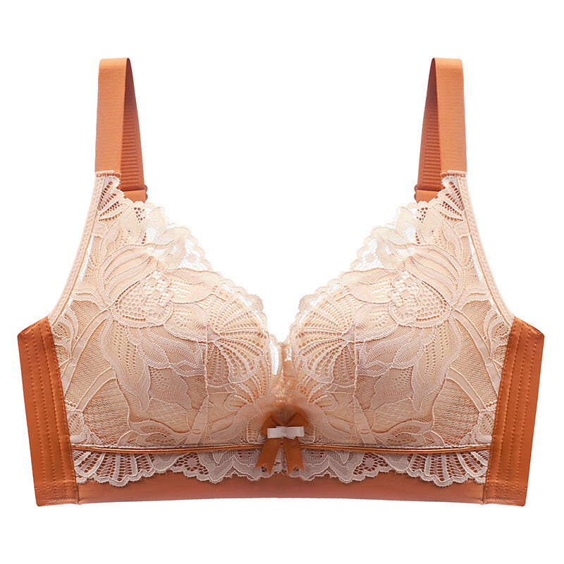 贝普蒂乳胶内衣女士小胸聚拢显大无钢圈调整型侧收副乳防下垂蕾丝文胸