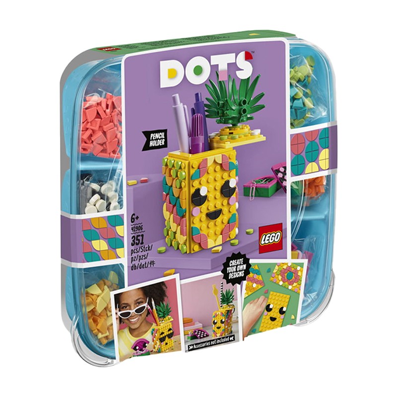 乐高(lego)lego乐高 dots系列 41906菠萝笔筒 新款积木益智玩具 41906