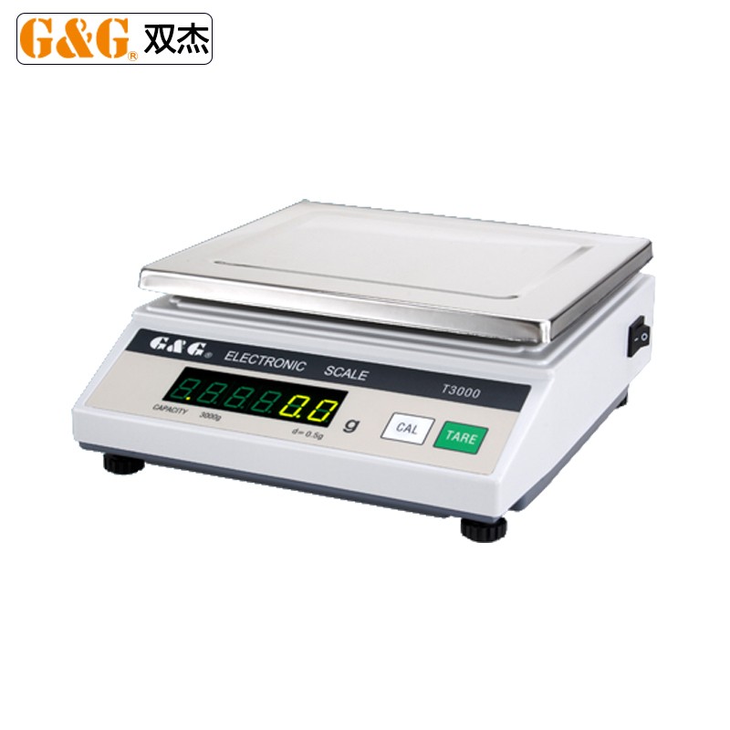 双杰电子秤t5000电子天平黄金珠宝电子称5kg 1克精度中医草药茶叶食材