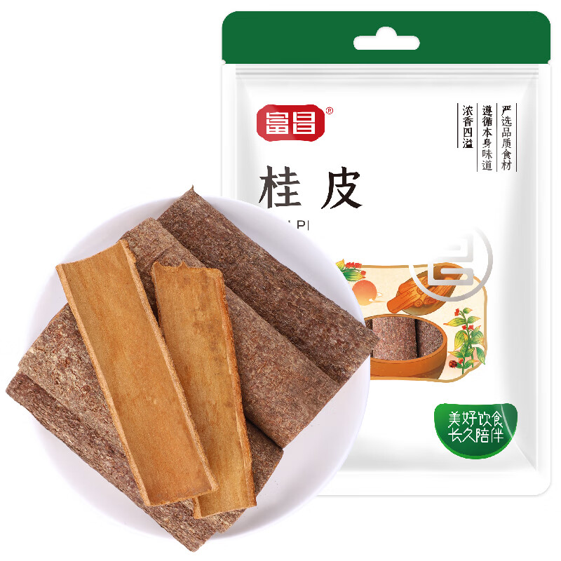 富昌 香辛料 桂皮50g 肉桂香料厨房调味 卤肉料 火锅底料 佐料炖肉料