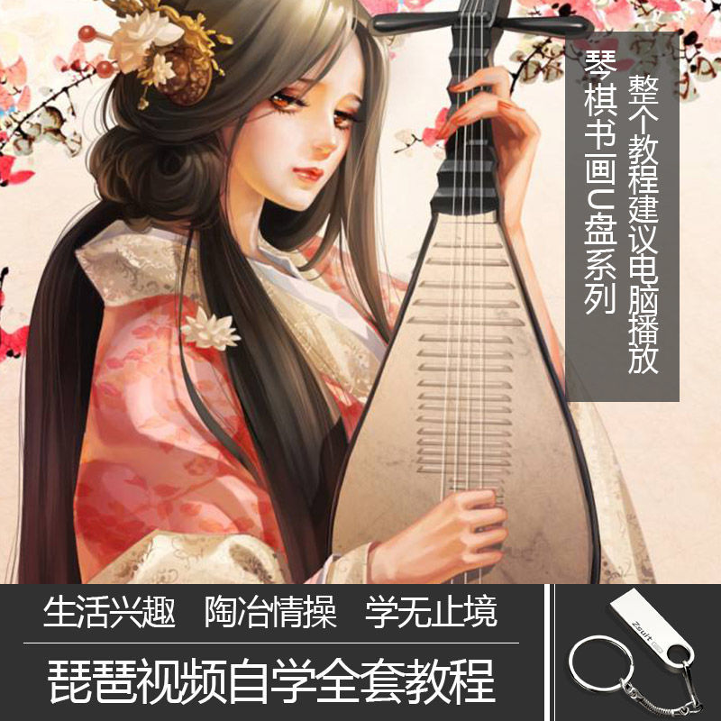 32g弹琵琶教学视频教程教练零基础初学入门自学弹琵琶从零起步学电子