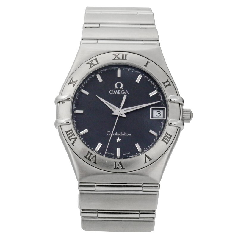 【二手95新】欧米茄 星座系列精钢石英男表1512.40.00蓝盘33.