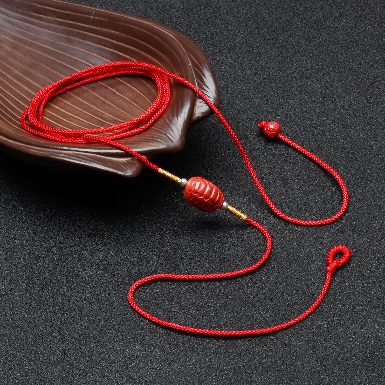 咖米龙兔年安岁腰绳红砂朱砂本命年红绳腰链富甲天下多种款式均码银珠