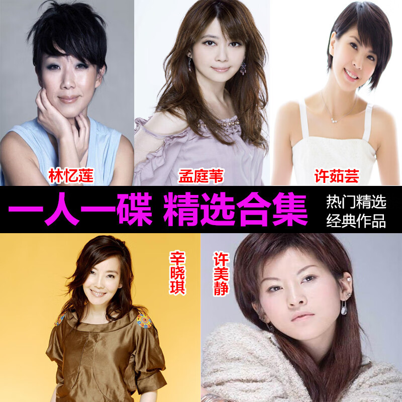 机番孟庭苇 林忆莲 许茹芸 辛晓琪 许美静 精选合集汽车载cd无损音乐