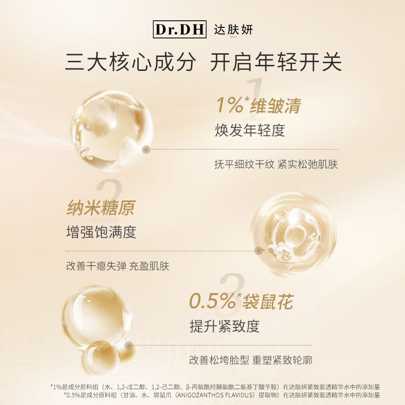 达肤妍紧致盈透精华套盒滋润养肤修护淡纹提亮控油抗皱紧致送女友礼物 紧致精华水[120ml]