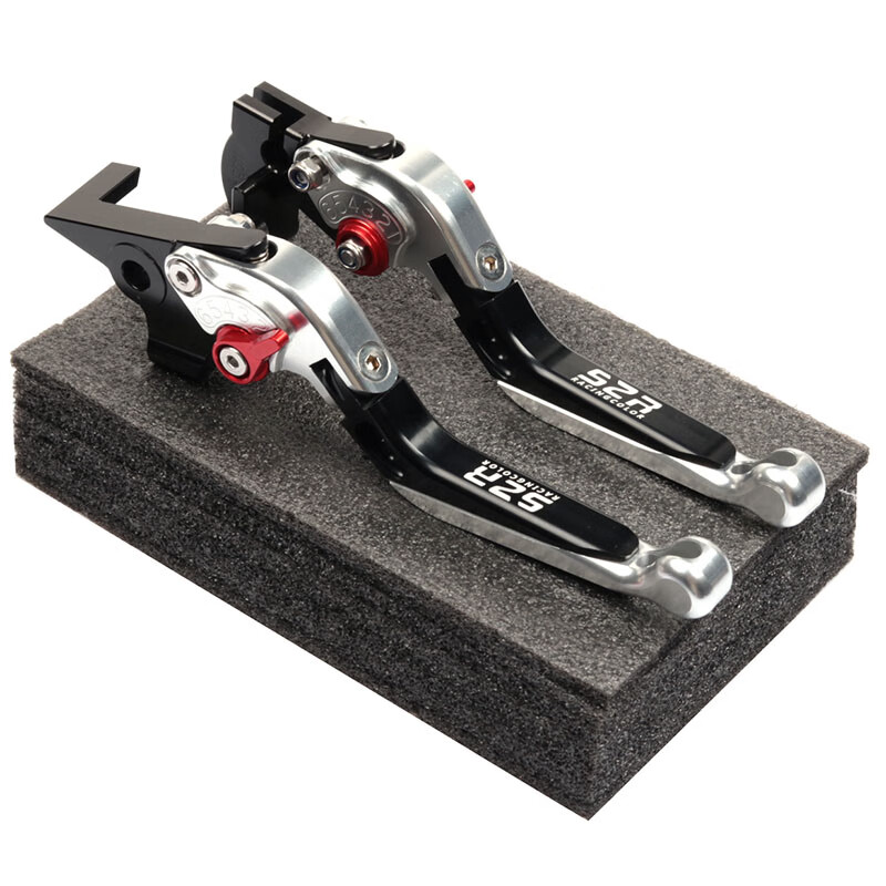 优束适配2023款无极ds525x摩托车改装刹车手柄可调节折叠牛角车把拉杆