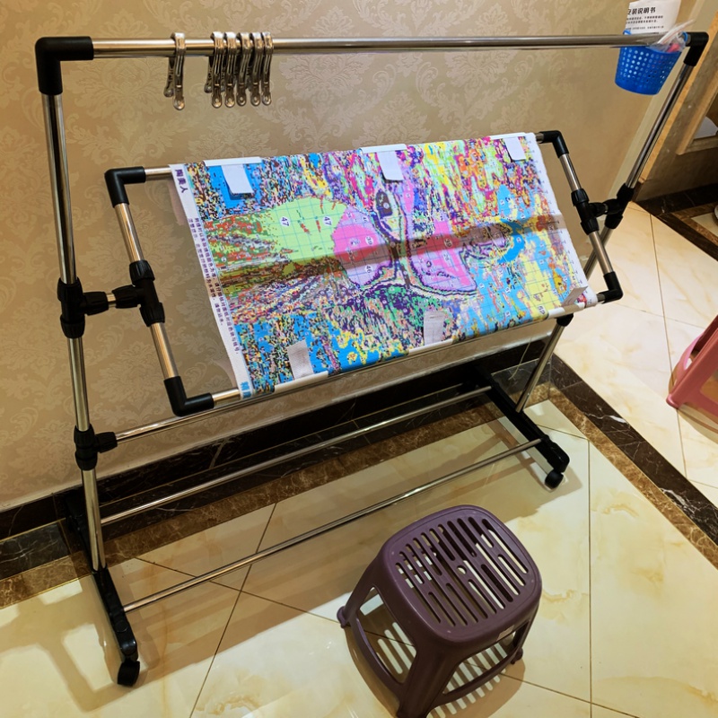 杠丝创十字绣绣架家用大号可调绣十字绣的架子固定支架台式小型绣绷