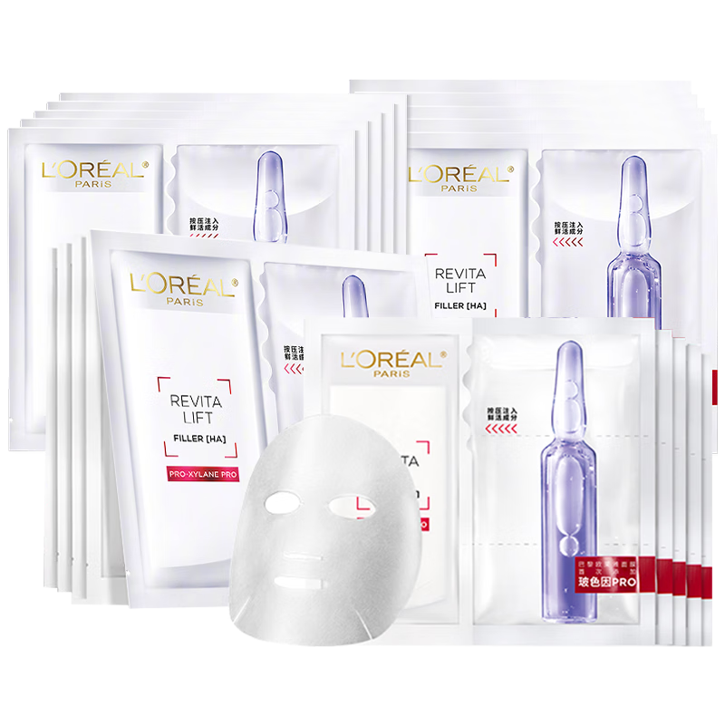 ŷ���ţ�LOREAL�� ��ƿ��Ĥ��ˮ��ʪ���������ᵭ�ƽ��¼���Ůʿ����Ʒ��ϴ��ҹ ��ƿ��Ĥ10Ƭ+��������Ĥ10Ƭ 90.82Ԫ