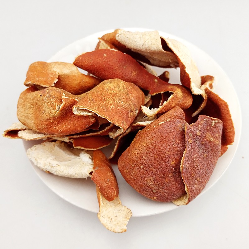 正宗四川陈皮中药材干陈皮片泡水大红袍桔子皮川红橘皮炖 陈皮块非