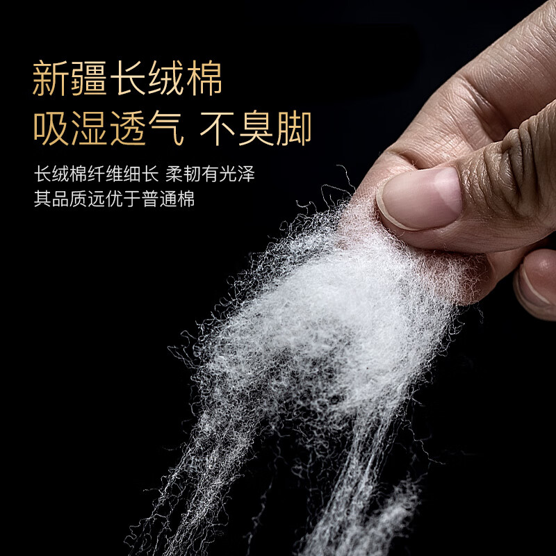 AUN爱优恩男袜子中筒秋冬款男士防臭商务棉袜黑色高端总裁CEO礼盒 四季中厚款-6双全黑= 6双 均码