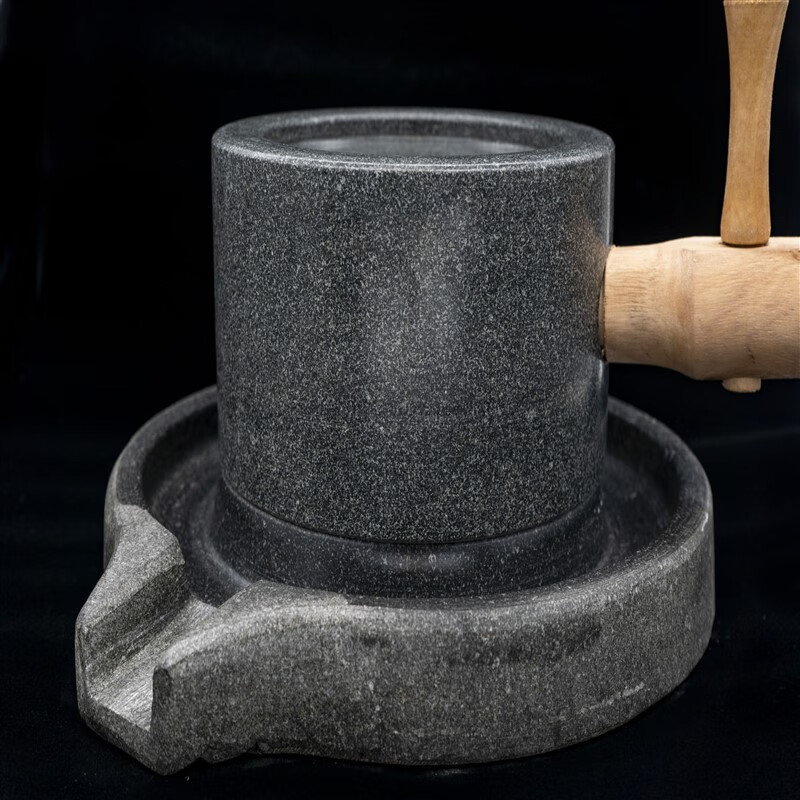 恒棘小型家用石磨盘 小石磨家用磨盘老石磨青石石磨家用迷你手工老式i