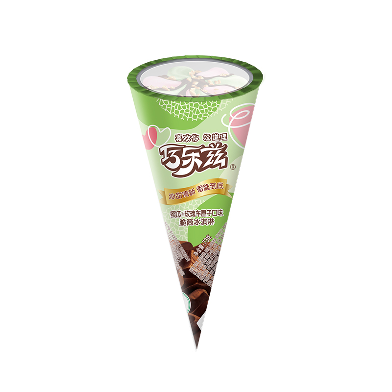 伊利巧乐兹哈密瓜玫瑰车厘子口味脆皮甜筒雪糕冰淇淋哈密瓜口味的好吃吗？