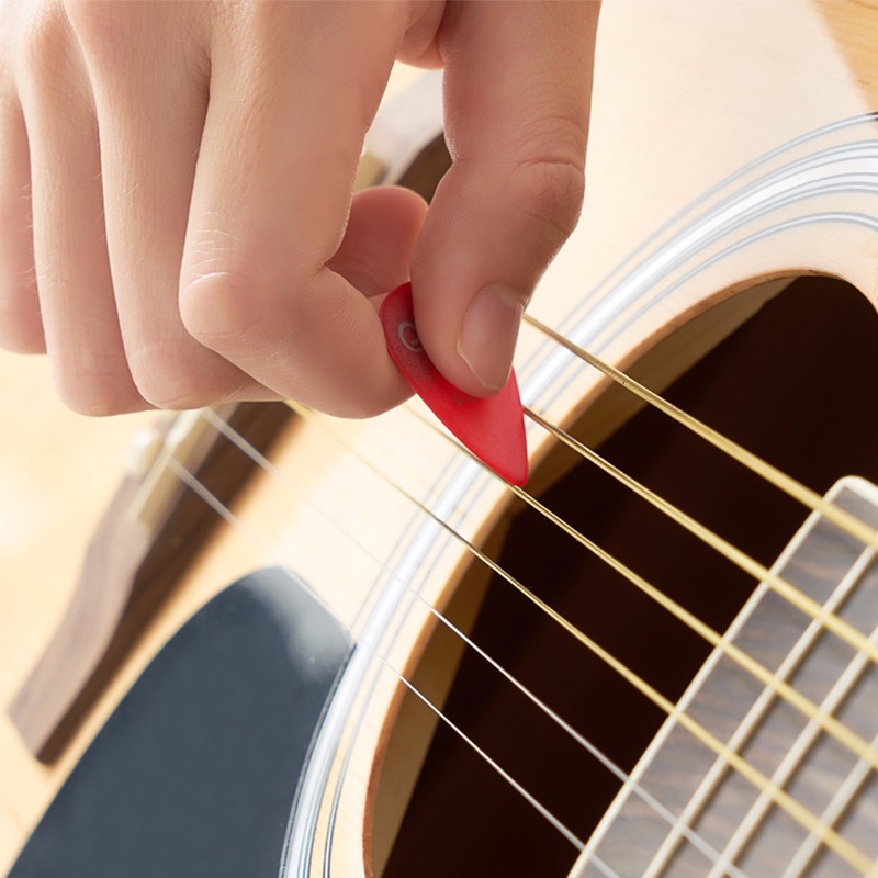 愛麗絲吉他拨片民谣电吉它弹片匹克5片夹提高音色指甲磨滑棒颜色随机