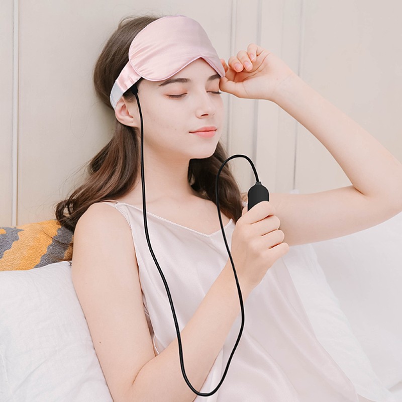 HELLO MIFFY 蒸汽眼罩充电热敷加热眼罩冰敷真丝睡眠眼罩舒缓眼疲劳 【蓄电款浪漫粉】配药包+冰敷