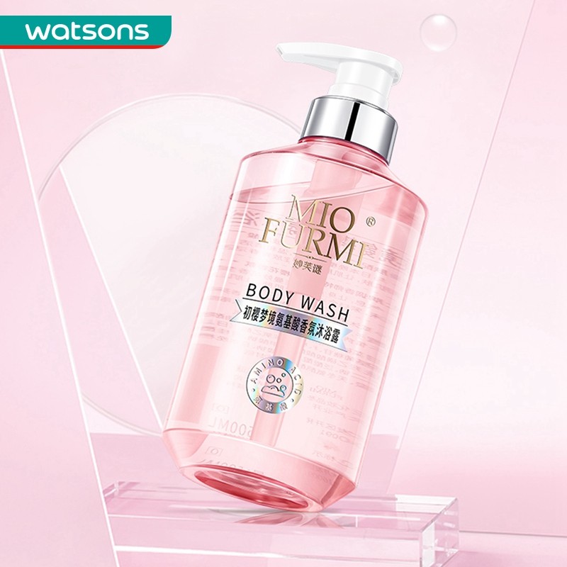 屈臣氏(Watsons)屈臣氏妙芙谜氨基酸香氛沐浴露留香500ml 初樱梦境