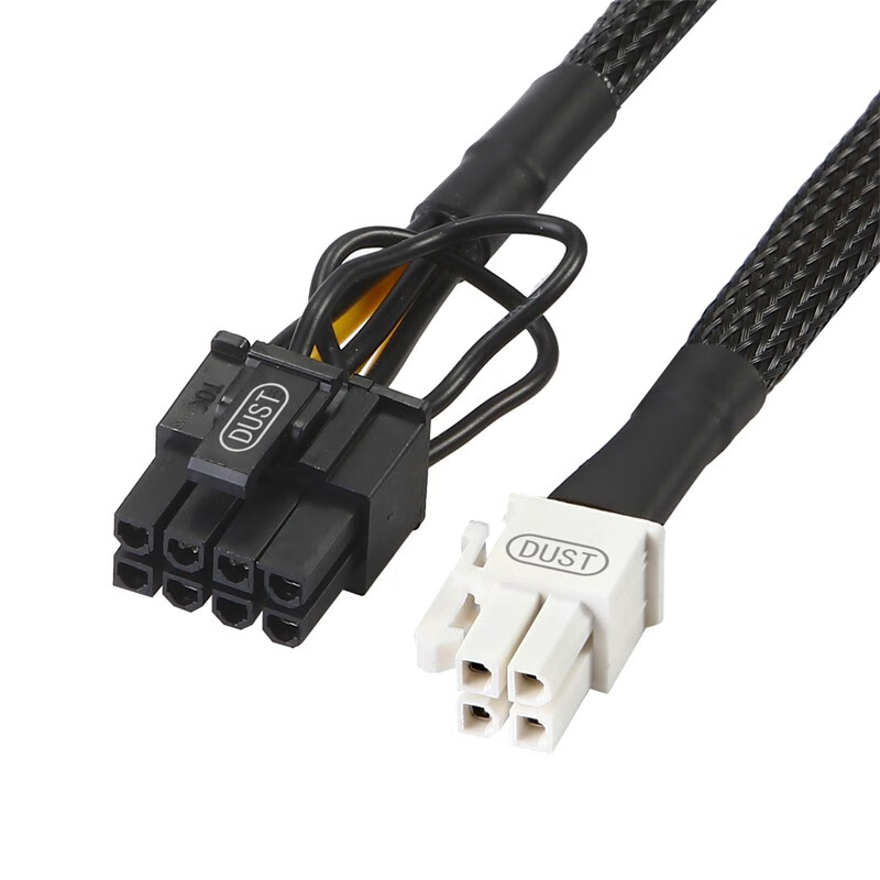 尘土 4pin转8pin供电线 8pin显卡供电线 4针转8针 4pin转8pin 电源