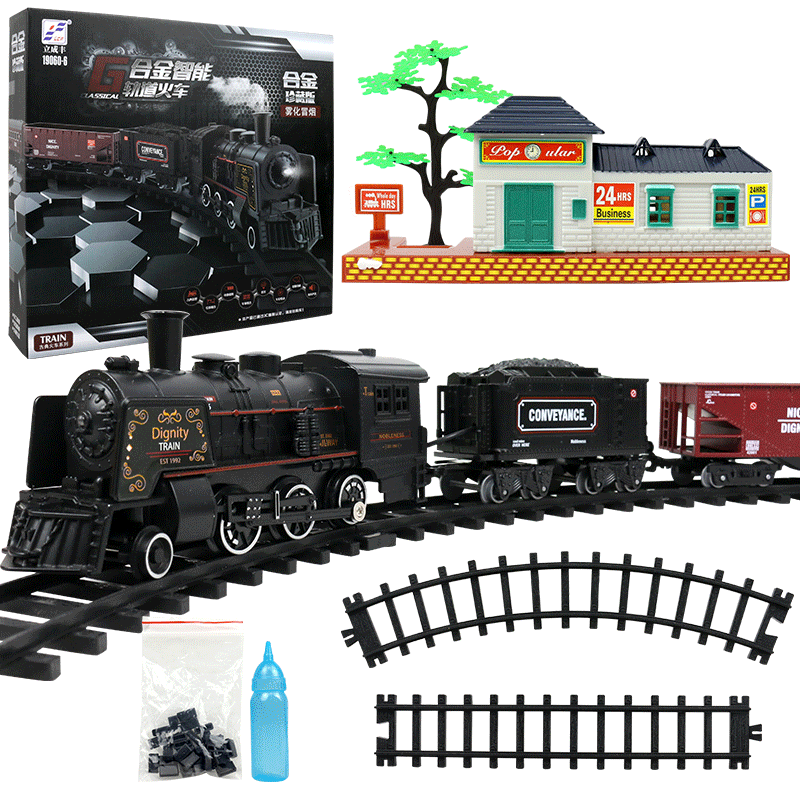为孩子选礼物不用烦恼！火车玩具复古蒸汽轨道套装系列值得一试！