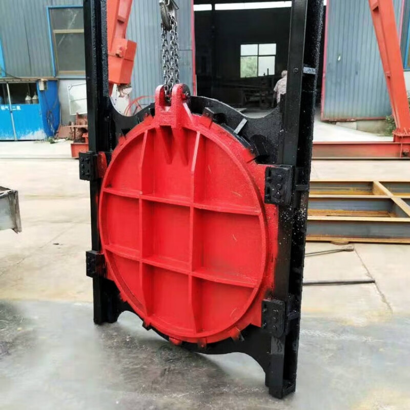 定制定制【精选好物】2米双向止水铸铁闸门1米铸铁镶铜圆闸门1.5 0.