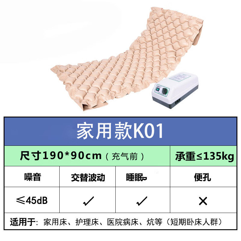 防褥疮气垫床单人防褥疮充气床垫老年人家用护理褥疮垫 【家用款K01】球形+波动+睡眠