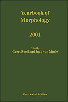 预订 Yearbook of Morphology 2001