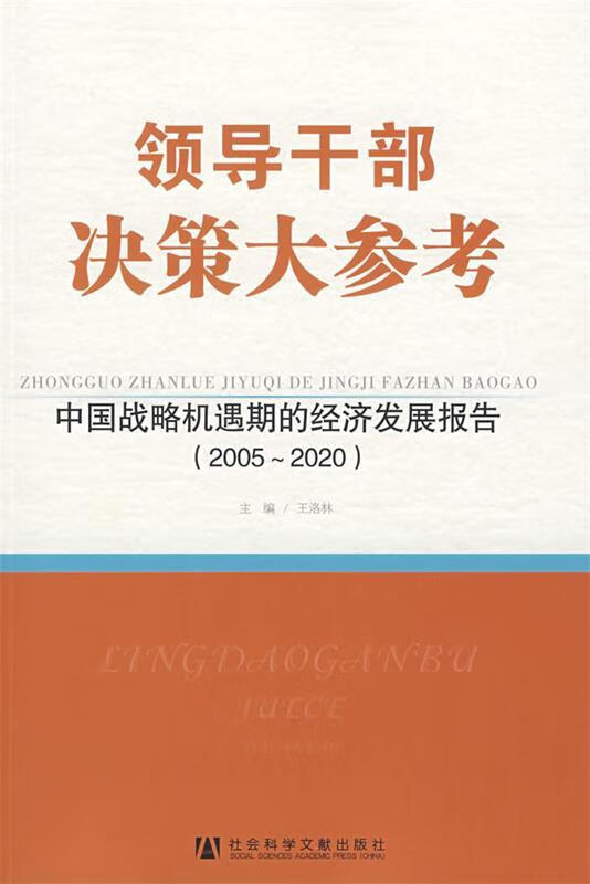 领导干部决策大参考 中国战略机遇期的经济发展报告 王洛林 社会科学