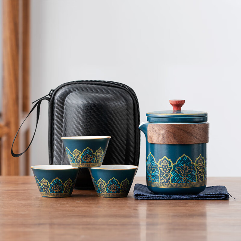 友乐活(youlohas) 旅行茶具套装便携式户外露营喝茶装备快客杯功夫