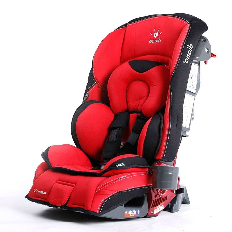 LAMY 汽车儿童安全座椅0-12岁双向新生儿宝宝婴儿童坐椅isofix硬接口 红色