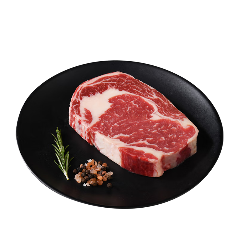 淳鲜四季 南美安格斯谷饲原切眼肉牛排250g 厚切谷饲150天生鲜牛肉烧烤