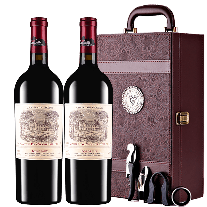 CHATELAIN LAFLEUR 拉斐 香榭城堡 波尔多干型红葡萄酒 2瓶*750ml套装