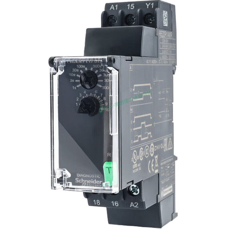 施耐德电气时间继电器时控开关直流24v一开一闭交流220v延时