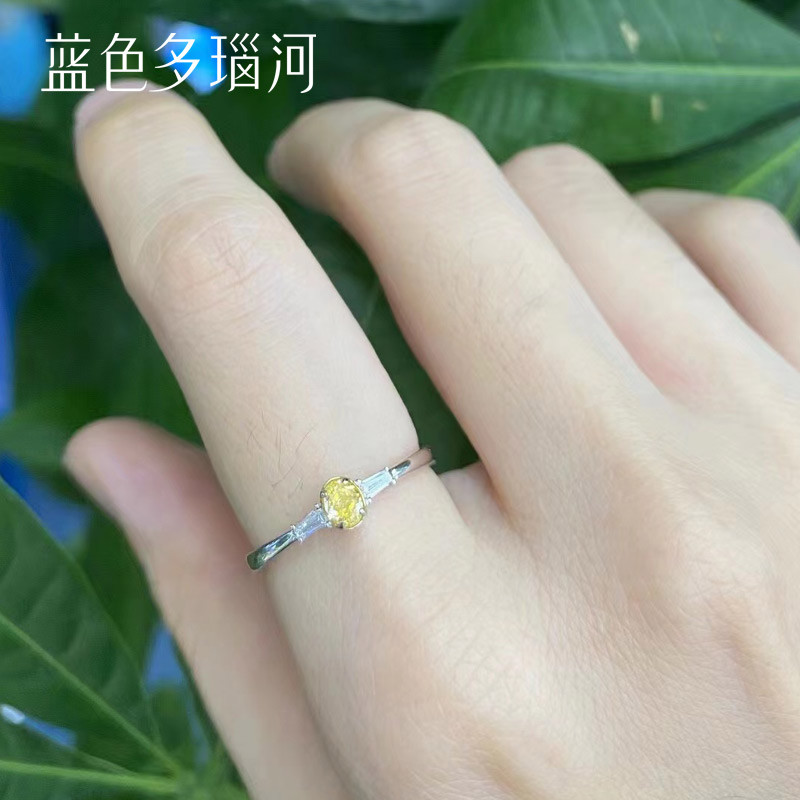 ��ɫ��觺� ����ϵ�а�18K�������ʯ��ָ��� ����  ������Բ����