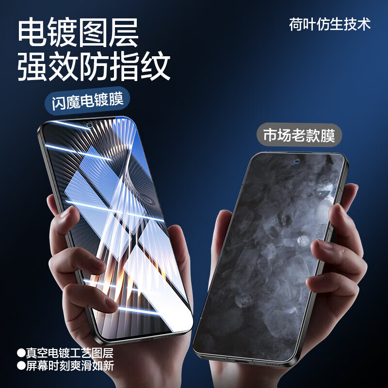 闪魔【厂家直供】适用红米turbo3钢化膜手机膜 xiaomi高清升级防爆全 【增强版|高清防爆抗指纹】2片+神器 酒精包