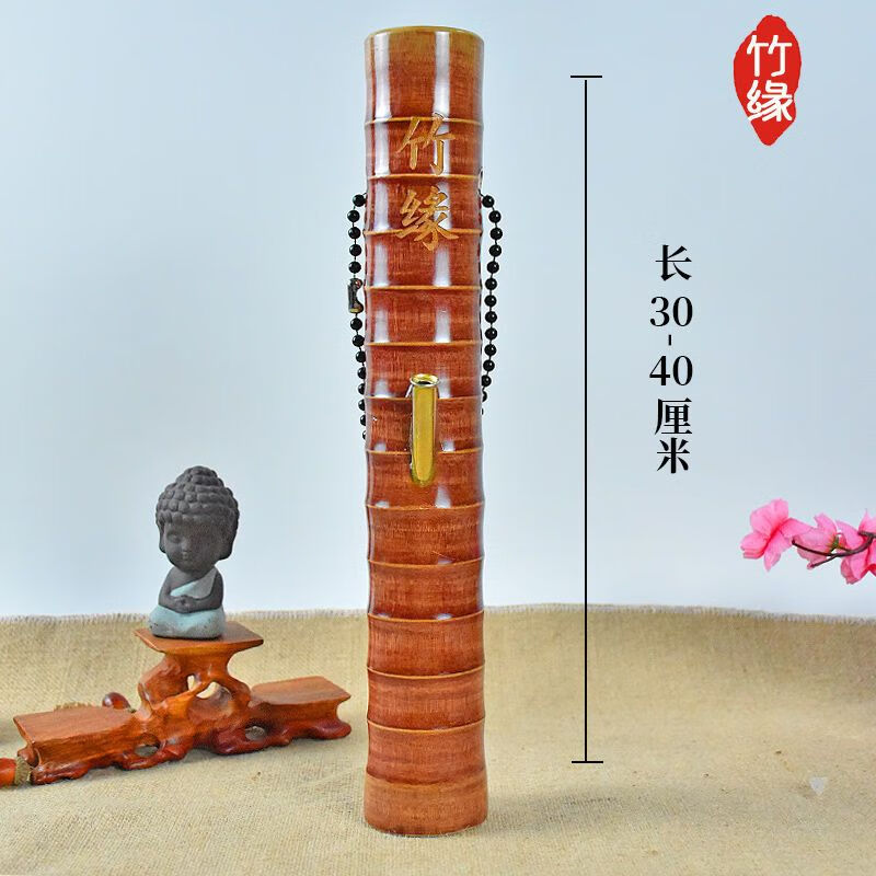 美恋水烟筒竹子云南十八怪竹筒高档老式广东竹节仿古 普通密节短款
