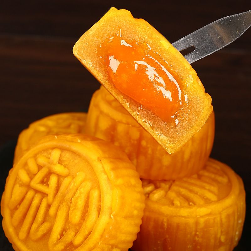 四小姐(sxjie)奶黄巧克力奶油抹茶流心月饼批发广式口味散装中秋节