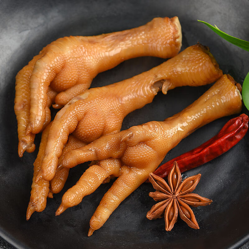 大晟土楼酱香鸡爪卤味鸡爪真空包装熟食香辣泡卤凤爪 香辣味10只 酱香