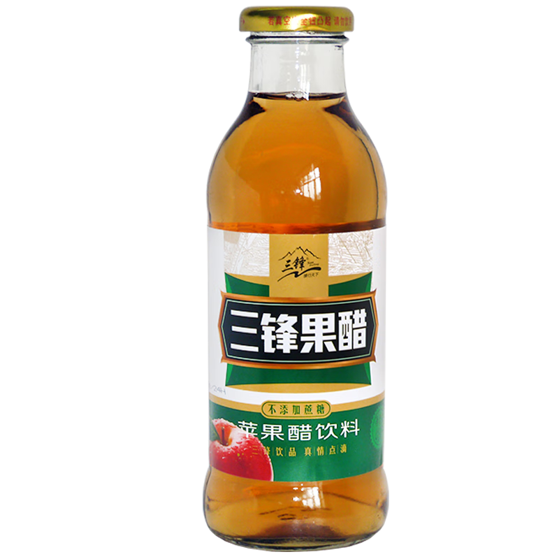 三锋 苹果醋果醋醋饮料 410ml*12瓶 浓缩果汁夏日饮品整箱 三锋苹果醋