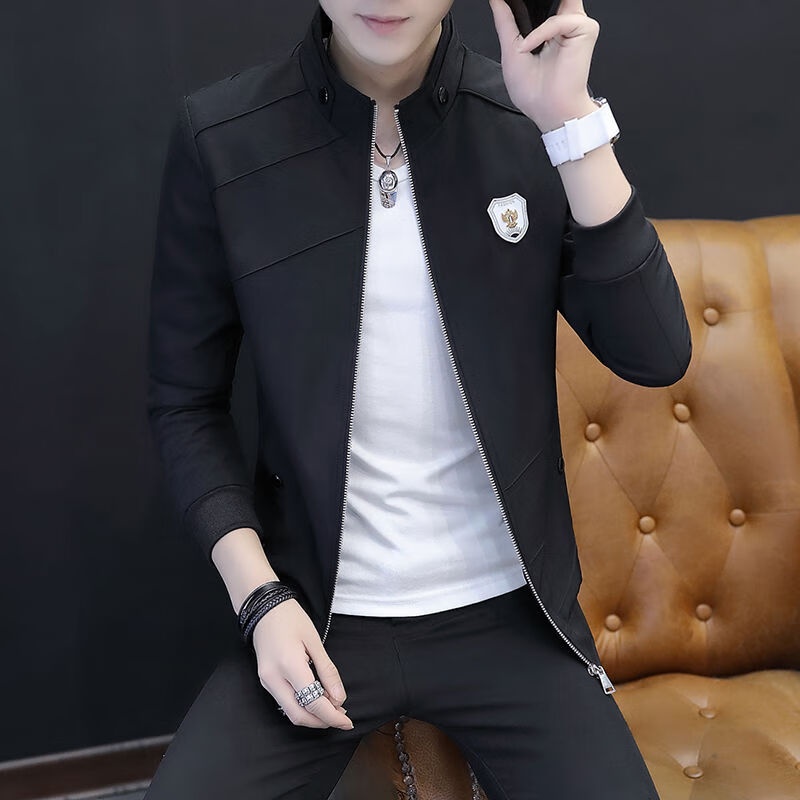 40岁男士夹克爸爸穿的外套秋冬款新款春秋季夹克男外套男士潮流休闲